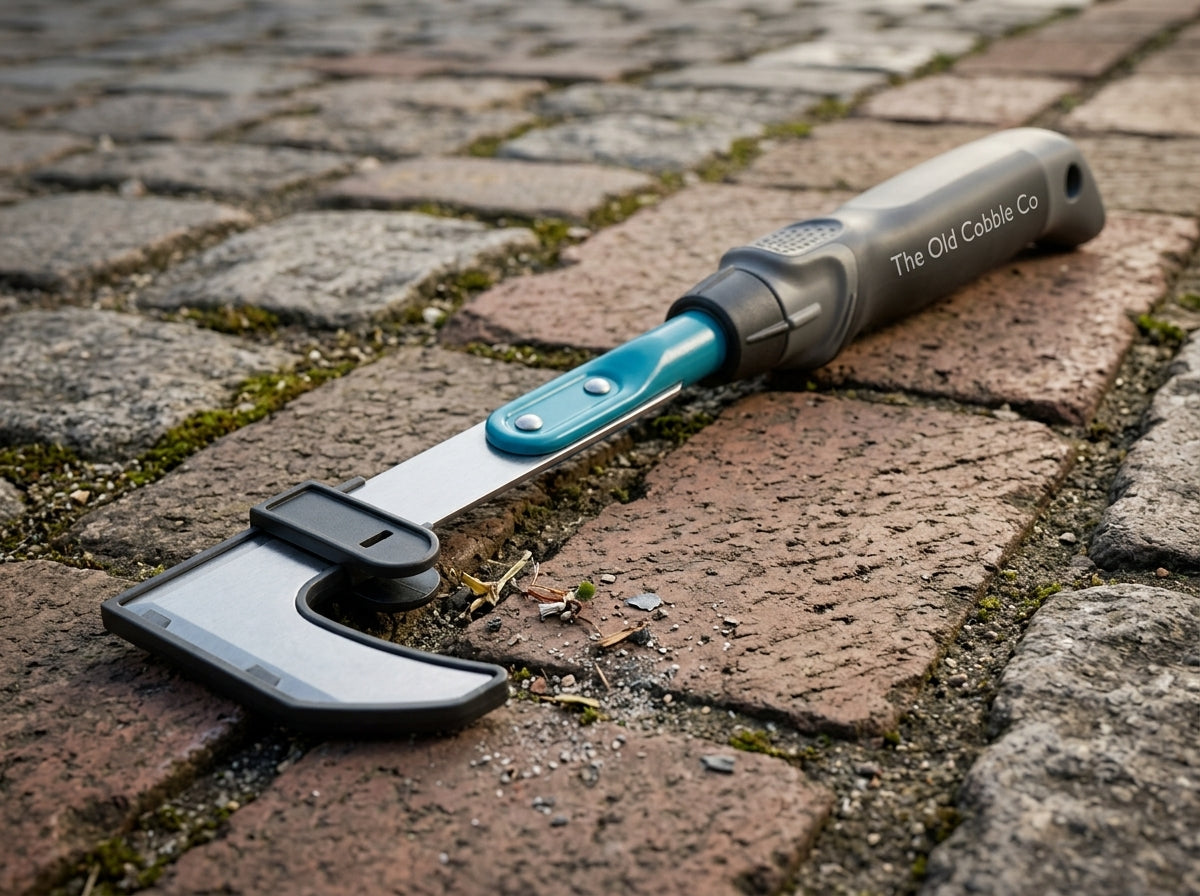 The Old Cobble Co. Hand Patio Joint Weeder with Blade Guard
