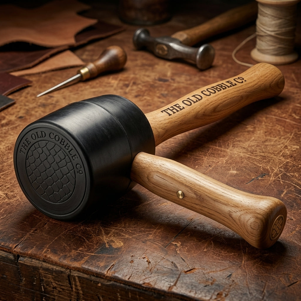 The Old Cobble Co. Non-Marring White Rubber Mallet, 20 oz